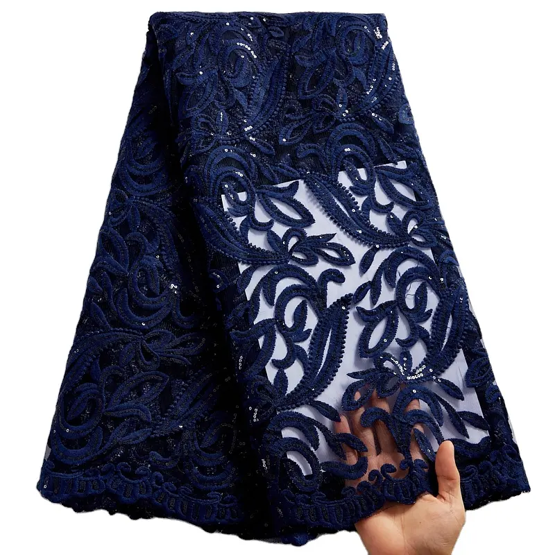 2021 блестки африканская сетка Нигерия французская кружевная ткань Высокое качество цветочная ткань для вечерних платьев ткани для вечеринок материалы 2555