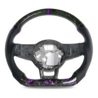 Volant de voiture en fibre de carbone professionnel, design personnalisé pour VW Jetta GLI