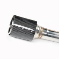 Système d'échappement double sortie Yoshimura en acier inoxydable et carbone pour moto, avec embouts à clapets, silencieux de ventilation 1,5 mm