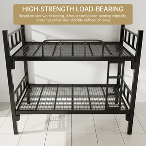 Heavy Duty Industrial Steel Bunk <b>Bed</b> with Ventilated Iron Mesh <b>Bed</b> Base for Construction - Product Image 4