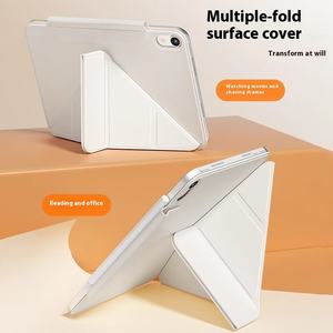 2024 iPad เคสป้องกันอากาศพับได้ <span class=keywords><strong>Y</strong></span> เคสแท็บเล็ตวัสดุกระจกสองด้านแม่เหล็กบางแบบพับได้ - Product Image 4