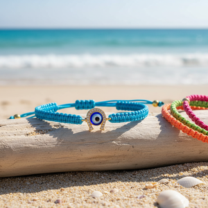 Pulseras de macromos de colores surtidos Pedido mínimo 12 piezas Pulseras de macromos con dijes de moda - Product Image 3