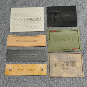 PU <strong>Fake</strong> Leather Patches TPU Clothing Label Patch Roll Self-Adhesive Eco-friendly Embossed <strong>Brand</strong> Garment Accessories Wholesale - Product Image 1