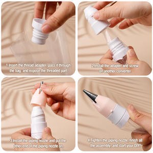 26 pièces de poches à douille jetables écologiques et sans danger pour les aliments, avec embouts en acier inoxydable pour la décoration de gâteaux et de pâtisseries - Product Image 4