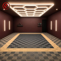 Revêtement de sol modulaire carré en PP pour garage résidentiel DingQiao, dimensions personnalisées, pour sous-sol et terrasse