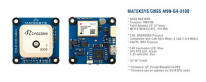 Module GNSS DroneCAN GPS Mateksys M9N-<span class=keywords><strong>G4</strong></span>-3100 de qualité industrielle pour contrôleur de vol Pixhawk <span class=keywords><strong>Cube</strong></span> avec liaison à taux de rafraîchissement élevé pour RC - Product Image 6