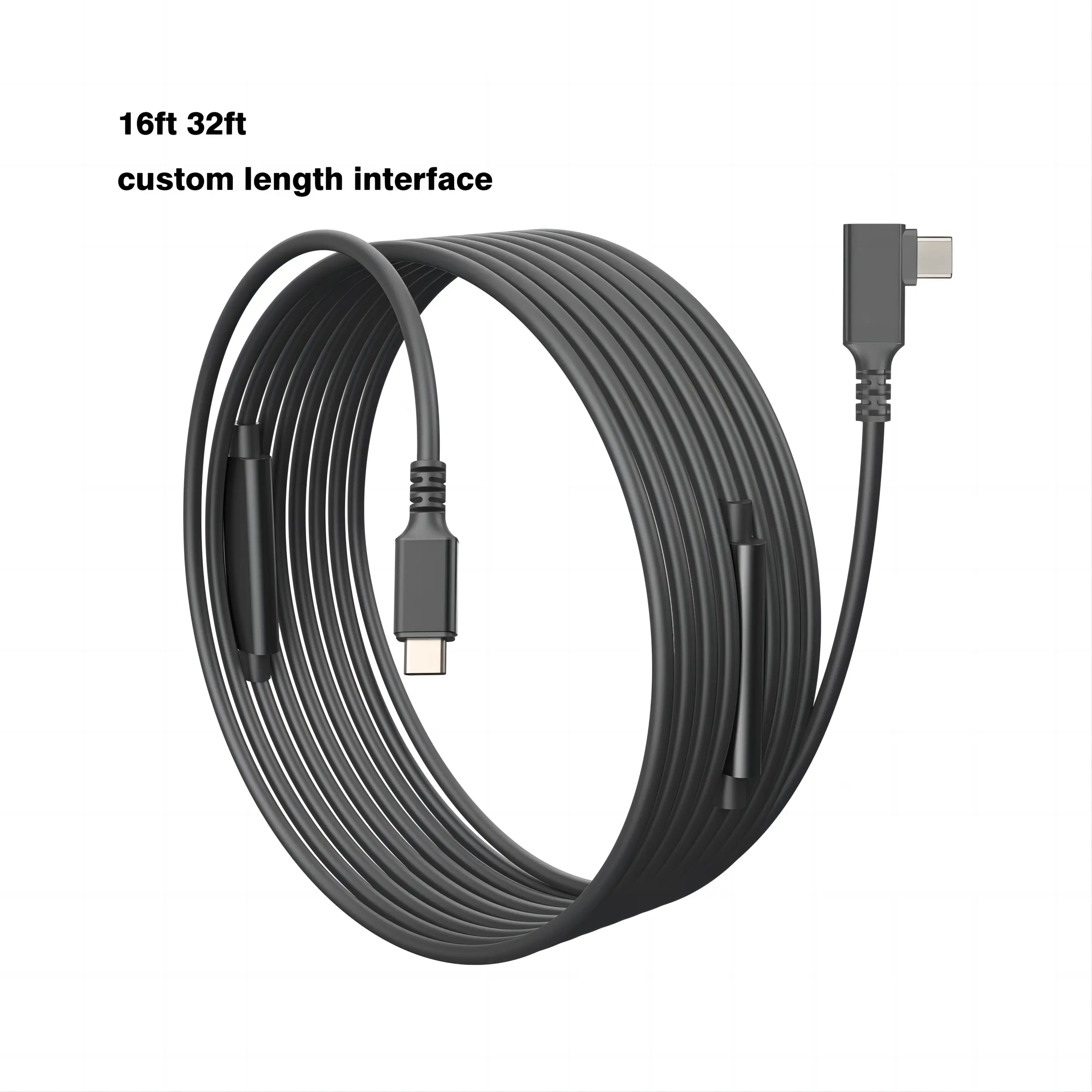 VR-cable de conexión de ángulo recto, Cable de transferencia de datos Usb tipo C, 3A, 60W, 5Gbps