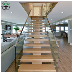 <span class=keywords><strong>Escalier</strong></span> de villa préfabriqué en <span class=keywords><strong>bois</strong></span> massif moderne avec <span class=keywords><strong>marches</strong></span> droites pour usage intérieur - Product Image 5