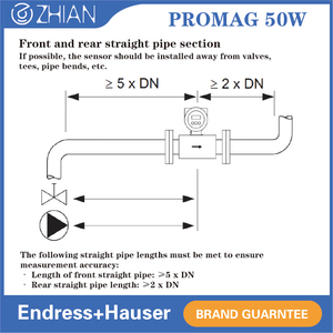 Giá thấp chất lượng cao endress + hauser Cảm biến lưu lượng nước E + H promag 50w80 nước thải tích hợp chia lưu lượng kế điện từ - Product Image 6