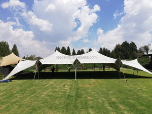 Tentes d'extérieur extensibles, Style libre Beige, 10x12M, pour <span class=keywords><strong>2022</strong></span> Festivals - Product Image 3