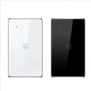 Aluminium Frame 120Mm Us/Au Wit Kleur Gehard Glazen Paneel 20a/40a Elektrische Touch Wifi Smart Muur Boiler Schakelaar