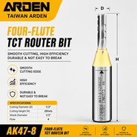 Fraise droite TCT personnalisée pour le bois, fraise droite TCT avec revêtement en titane pour le déchiquetage du bois