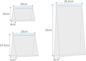 Sacs à fermeture éclair transparents en LDPE écologiques avec impression en héliogravure pour le stockage d'aliments, de sandwichs, de salades et de fruits - Biodégradables - Product Image 3