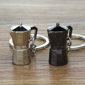 Portachiavi in Lega di Zinco 3D Personalizzato con Logo, Mini Moka, Tazza da <span class=keywords><strong>Caffè</strong></span>, Secchiello, Portachiavi in Metallo a Tema <span class=keywords><strong>Caffè</strong></span> - Product Image 4