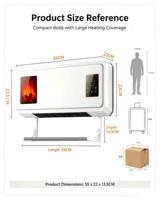 Chauffe-ventilateur mini 2000W à prix réduit pour maison, bureau et usage commercial
