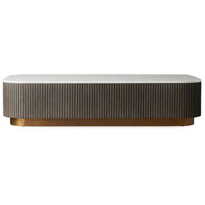 Luxury Livingroom Coffee <b>Tables</b> Modern Fluted Design <b>Stone</b> <b>Top</b> Coffee <b>Tables</b> - Product Image 6