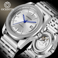 Montre automatique pour homme OCHSTIN 7344 de luxe, en acier inoxydable, avec calendrier, étanche, montre de pilote, montre mécanique à bracelet tendance