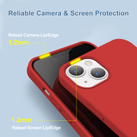 Coque de téléphone en silicone antibactérien mat pour iPhone 15 14 Pro Max personnalisable et antichoc sac à bandoulière parfait ajustement