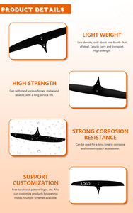 ชุดอุปกรณ์เสริมไฮโดรฟอยล์แบบเปลี่ยนได้สำหรับเรือใบขนาดเล็ก รุ่น GY AXIS Series Ultra-Light Carbon Fiber Rear Wing 359/40 Skinny Back Hydrofoil Accessories Kit Interchangeable Foil Ocean Waters - Product Image 5