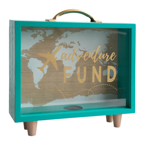 Manufacturer Well Made Classic Design wood money box - Adrenture Fund