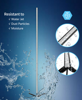 Usine directe 142cm maison intelligente LED lampadaire d'angle moderne RGBIC trépied debout musique synchronisation télécommande pour salon