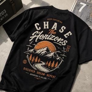 Wholesale Short Sleeve Blank Solid Color Print Your Own Brand Logo 100% 230GSM Cotton Mens T Shirts Custom Oversized T-Shirt - Product Image 3
