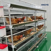 Cage à poulets de chair en forme de H à plusieurs niveaux, gain de place pour les exploitations avicoles à grande échelle