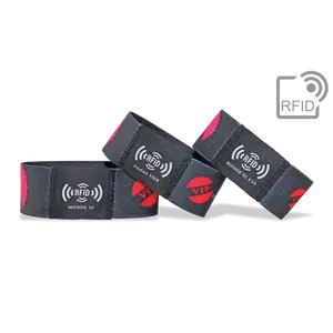 Pulseras RFID elásticas personalizadas para merchandising - Product Image 1