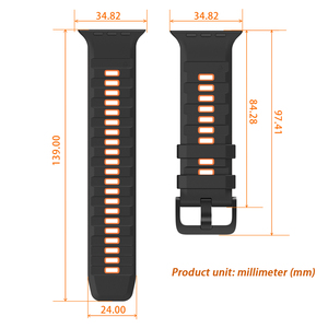 <span class=keywords><strong>Bracelet</strong></span> en silicone bicolore pour <span class=keywords><strong>Apple</strong></span> <span class=keywords><strong>Watch</strong></span> Band Ultra 2 <span class=keywords><strong>3</strong></span> 49mm 46mm 45mm 44mm <span class=keywords><strong>42mm</strong></span> Correa <span class=keywords><strong>Bracelet</strong></span> Iwatch Series 11 9 8 7 6 SE3 10 - Product Image 6