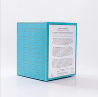 Boîte d'emballage personnalisée en carton recyclé écologique, prix usine, avec insert, pour bougies chauffe-plat, 350 g/m² brillant