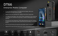 Ordinateur mobile PDA DT66 Android 13 portable étanche avec écran 6,5 pouces, Wi-Fi 6E, 5G, scanner de codes-barres, batterie 5000 mAh