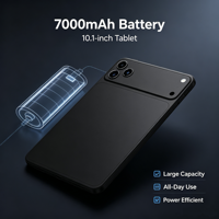 Tablette Android 14 de 10,1 pouces, 12 Go de RAM, 512 Go de ROM, batterie 7000 mAh, écran In-cell 1280*800, appareil photo 5MP + 13MP, tablette PC quad-core