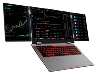 Ordinateur portable de jeu à triple écran Intel I5 de 12e génération, 16+10,5+10,5 pouces, nouveau, pour le bureau et les affaires