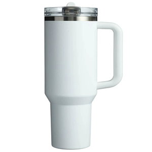 Entrepôt des États-Unis Double paroi isolée sous vide disponible Tie Dye 40oz gobelets tasses avec poignée et paille - Product Image 5