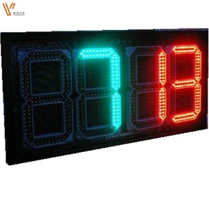 עמיד למים 7 חלקים אלומיניום אלומיניום הוביל דיגיטלי מחיר גז/הוביל תצוגת תחנת דלק/הוביל לוח בנזין - Product Image 2