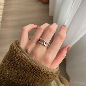 S925 Silver Unique Rope Knot <b>Ring</b> For Women Retro Fashion Hip Hop Interlocking <b>Open</b> <b>Ring</b> Index Finger Trendy Jewelry - Product Image 4