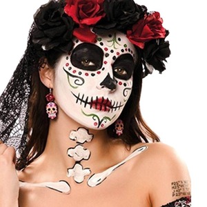 ヘアアクセサリーハロウィンカラフルフラワースカルヘアバンドHAIRBAND CROWNS & WREATHS & TIARAS GOTHIC <span class=keywords><strong>CROWN</strong></span> - Product Image 3