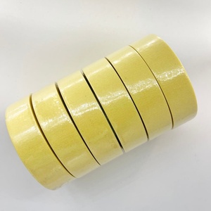 Factory Wholesale High Grade High Adhesive Single-Side 24mm Width Yellow Customized Color General Purpose Crepe Adhesive Tape - Product Image 3