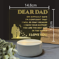 Lampe de table 3D LED en acrylique sans fil, kit de décoration d'intérieur, lampe de bureau, lampe 3D créative, spéléologie