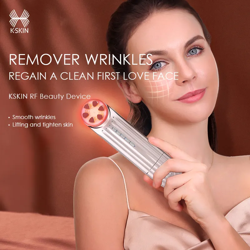 KSKIN Top Selling Beauty Products Home Use Red Light Spa Therapy Ultrasonic Skin Scrubber