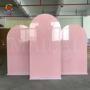 Event Furniture Pink Wedding Backdrop Stand Decoration On Sale