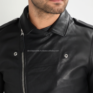 แจ็กเก็ตหนังสำหรับนักขี่มาใหม่เสื้อแจ็คเก็ตหนังแฟชั่นหนังระบายอากาศสำหรับผู้ชายฤดูหนาวมาใหม่ - Product Image 1