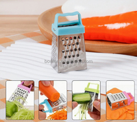 Mini râpe à fromage et légumes en acier inoxydable à quatre faces, éplucheur, trancheur, outil de cuisine, gadgets, hachoir à fruits et légumes