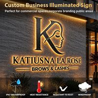 Lettres en acrylique personnalisées avec éclairage LED, logo découpé au laser 3D, signalétique commerciale pour devanture de magasin, café, salon, boutique de détail