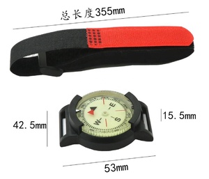 Mini bracelet de survie extérieur avec aimant puissant, bracelet de montre lumineux, <span class=keywords><strong>boussole</strong></span> de plongée, affichage du cadran pour camping et randonnée - Product Image 3