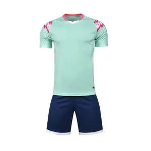 Soccer Wear Unisex Plain Jerseys Plain Green Soccer Uniforms for Wholesale