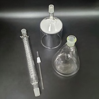 Kit de filtration de café en verre de 1000 ml avec tube de condensation de 300 mm et flacon inférieur de 1000 ml, ensemble de cafetière à filtration sous vide