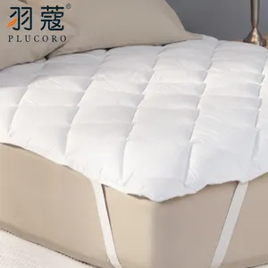 Mattress Topper Factory Hot Cotton Fabric Soft Various Down China Hotel Bed Polyester Mattress Topper