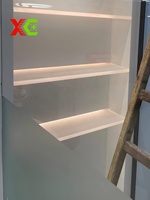 Panneau en plexiglas acrylique extrudé givré, adapté à la fabrication de portes d'armoires de cuisine, résistant aux chocs, taille personnalisée, armoire pour la maison