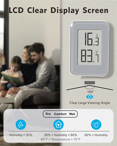Новый 2024, цифровой гигрометр, измеритель влажности, термометр - Product Image 3